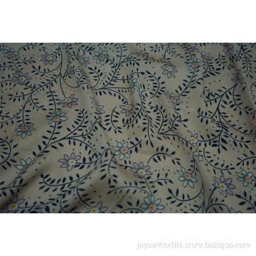 100% Polyester Sea Island Hammer Satin Print Fabric